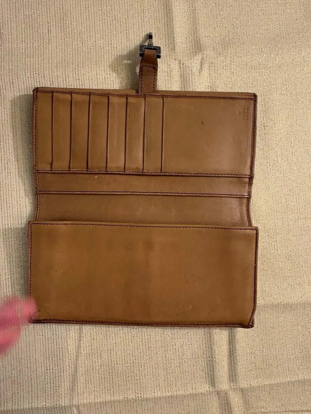 Gucci Jackie GG Monogram Canvas Long Continental Wallet Brown